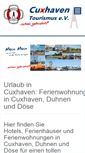 Mobile Screenshot of cuxhaven-tourismus.de