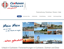 Tablet Screenshot of cuxhaven-tourismus.de